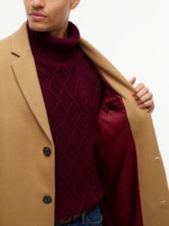 Wool-Blend Casual Coat — Classic Khaki 4