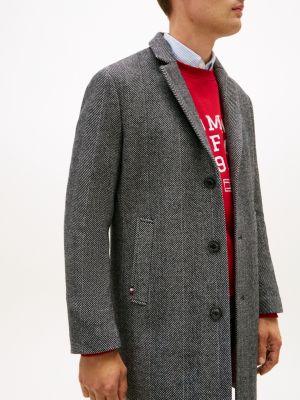 Wool-Blend Herringbone Coat | Tommy Hilfiger USA