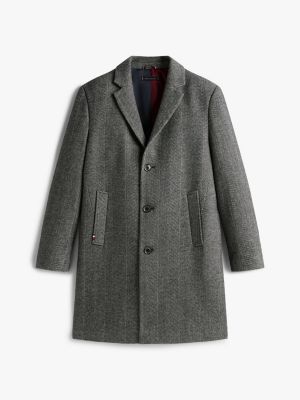Wool-Blend Herringbone Coat | Tommy Hilfiger