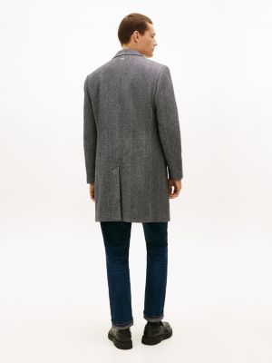 Wool-Blend Herringbone Coat | Tommy Hilfiger