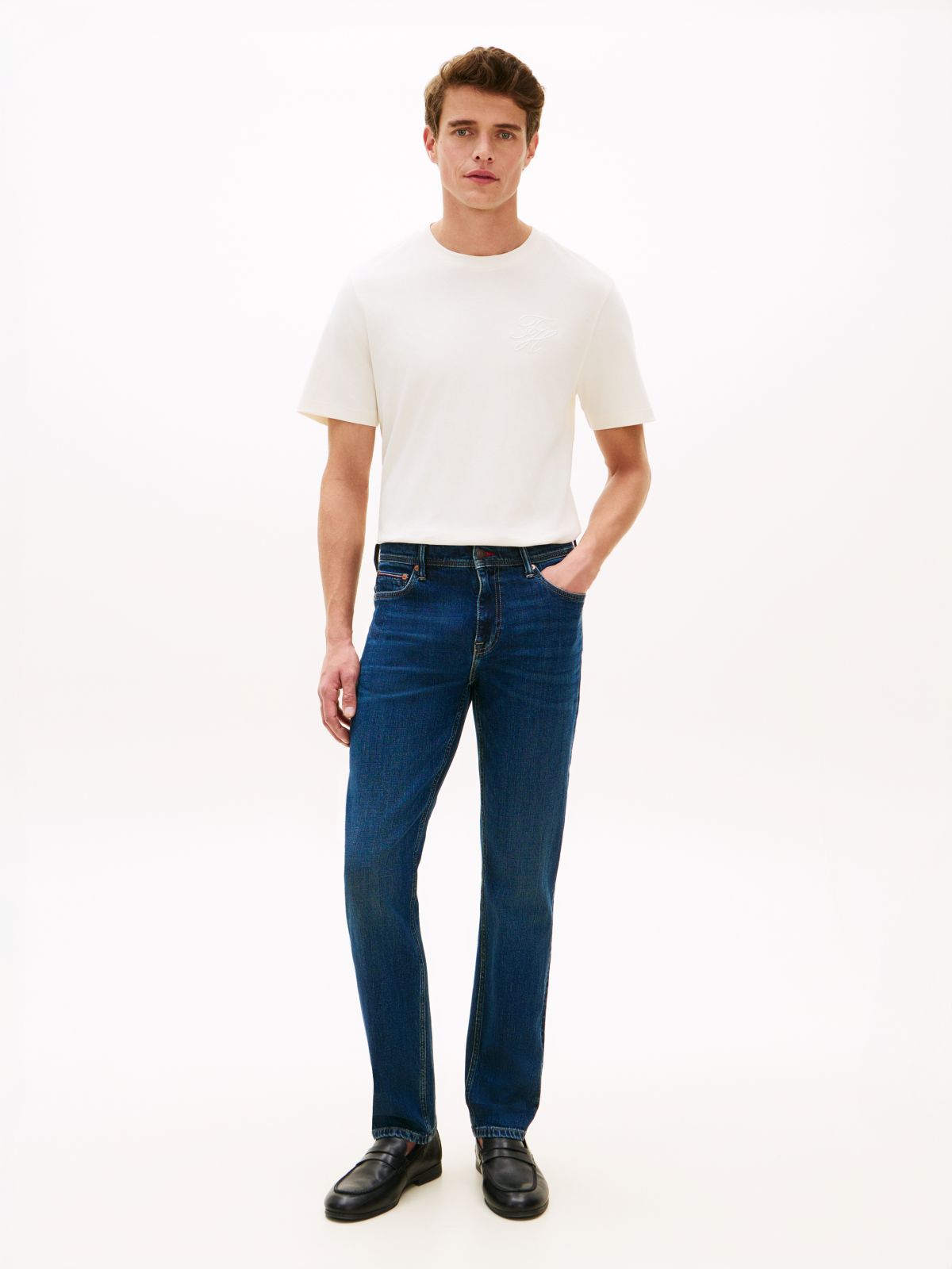 Lightweight Stretch Slim Jean — Inky Dark Wash