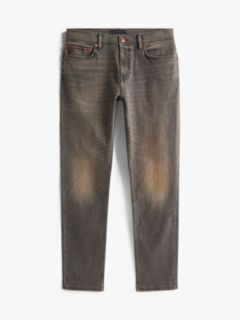 Garment Washed Slim Jean — Washed Grey Black 5
