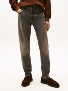 Garment Washed Slim Jean — Washed Grey Black 1