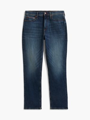 Мужские джинсы Tommy Hilfiger Straight Fit Jean, цвет: Тёмная варка — фото 6