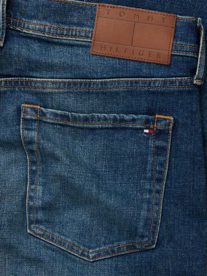 Мужские джинсы Tommy Hilfiger Straight Fit Jean, цвет: Тёмная варка — фото 7