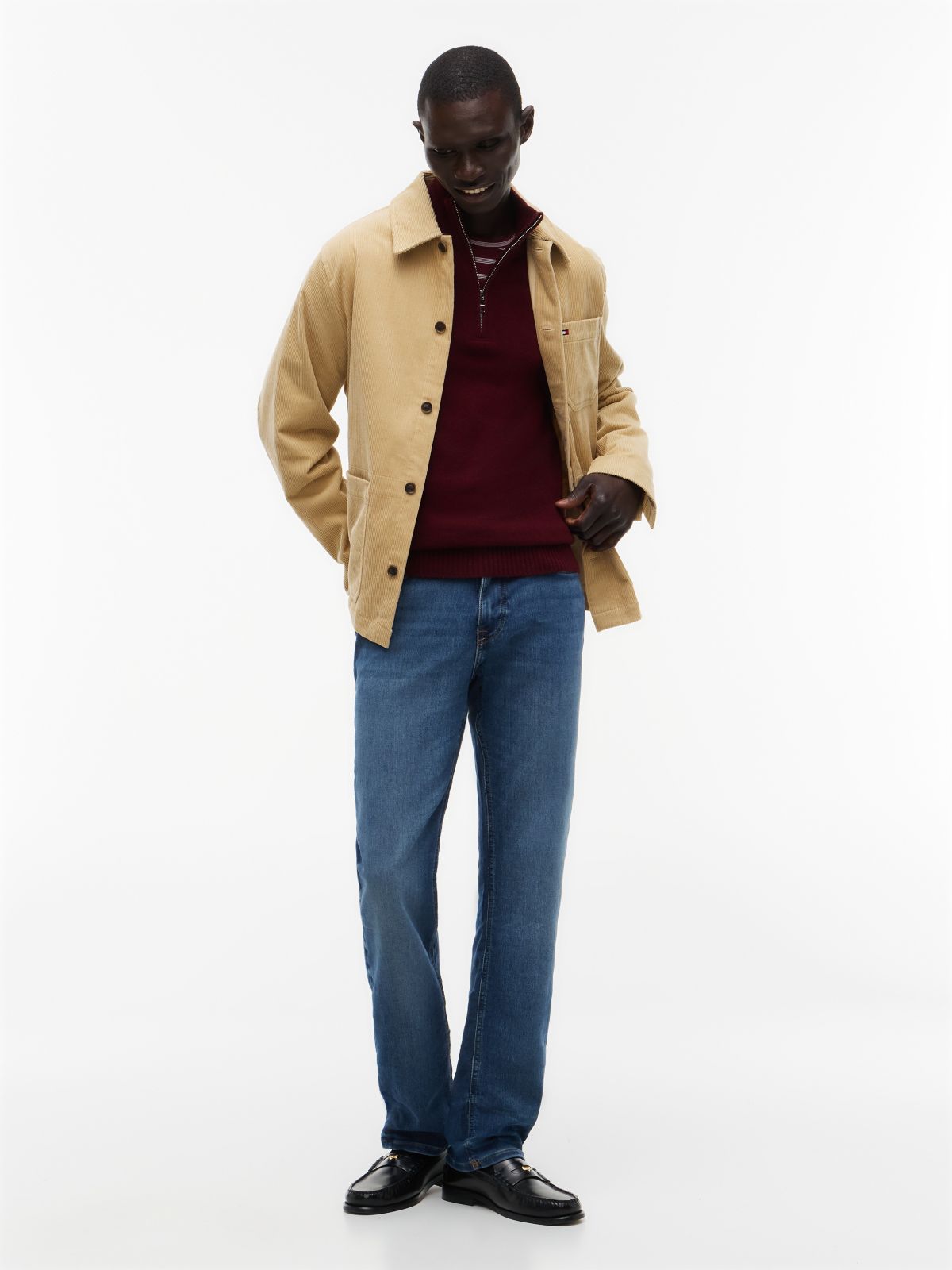Stretch Straight Jean — Dark Medium Wash