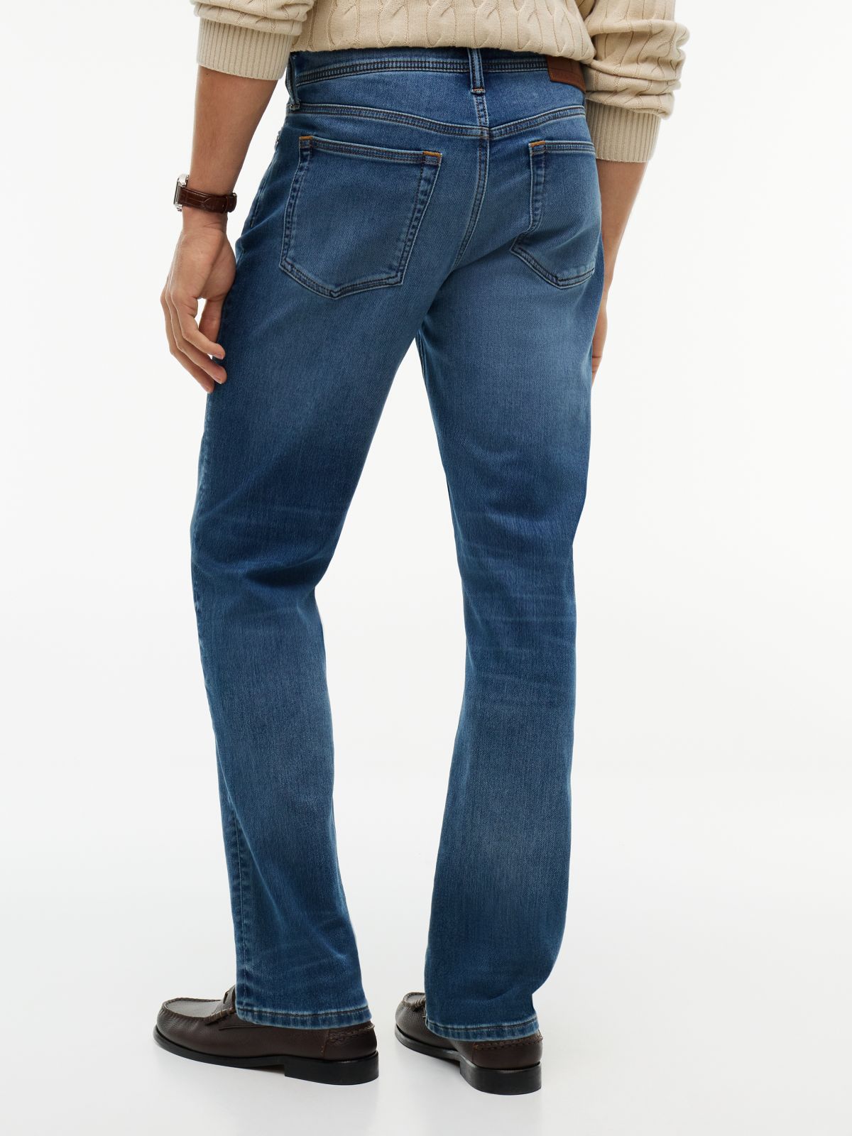 Stretch Straight Jean — Dark Medium Wash