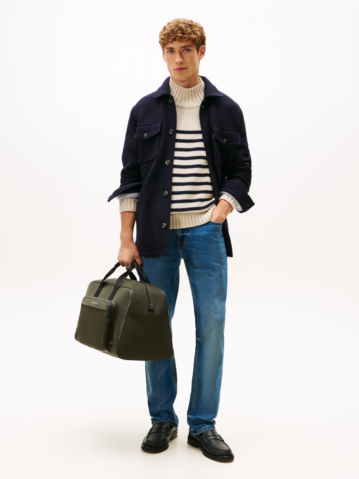 Stretch Straight Jean — Dark Medium Wash
