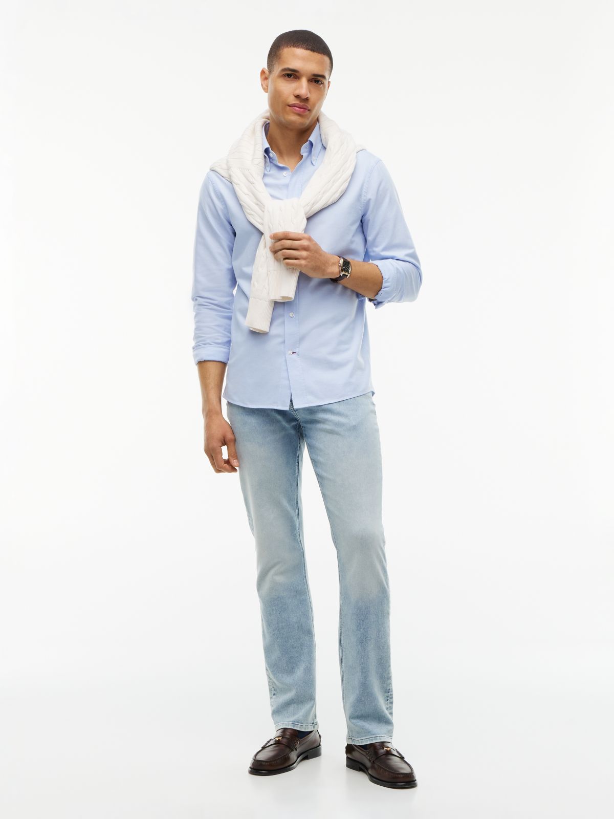 Stretch Straight Jean — Light Wash