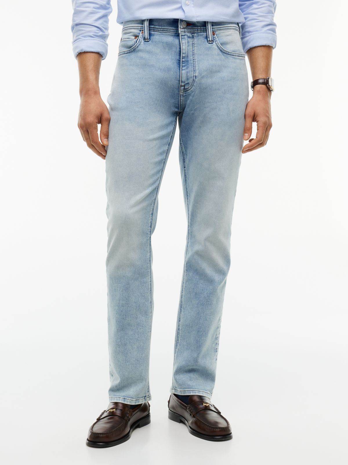 Stretch Straight Jean — Light Wash
