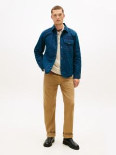 Garment-Dyed Lightweight Quilted Jacket — Navy 3