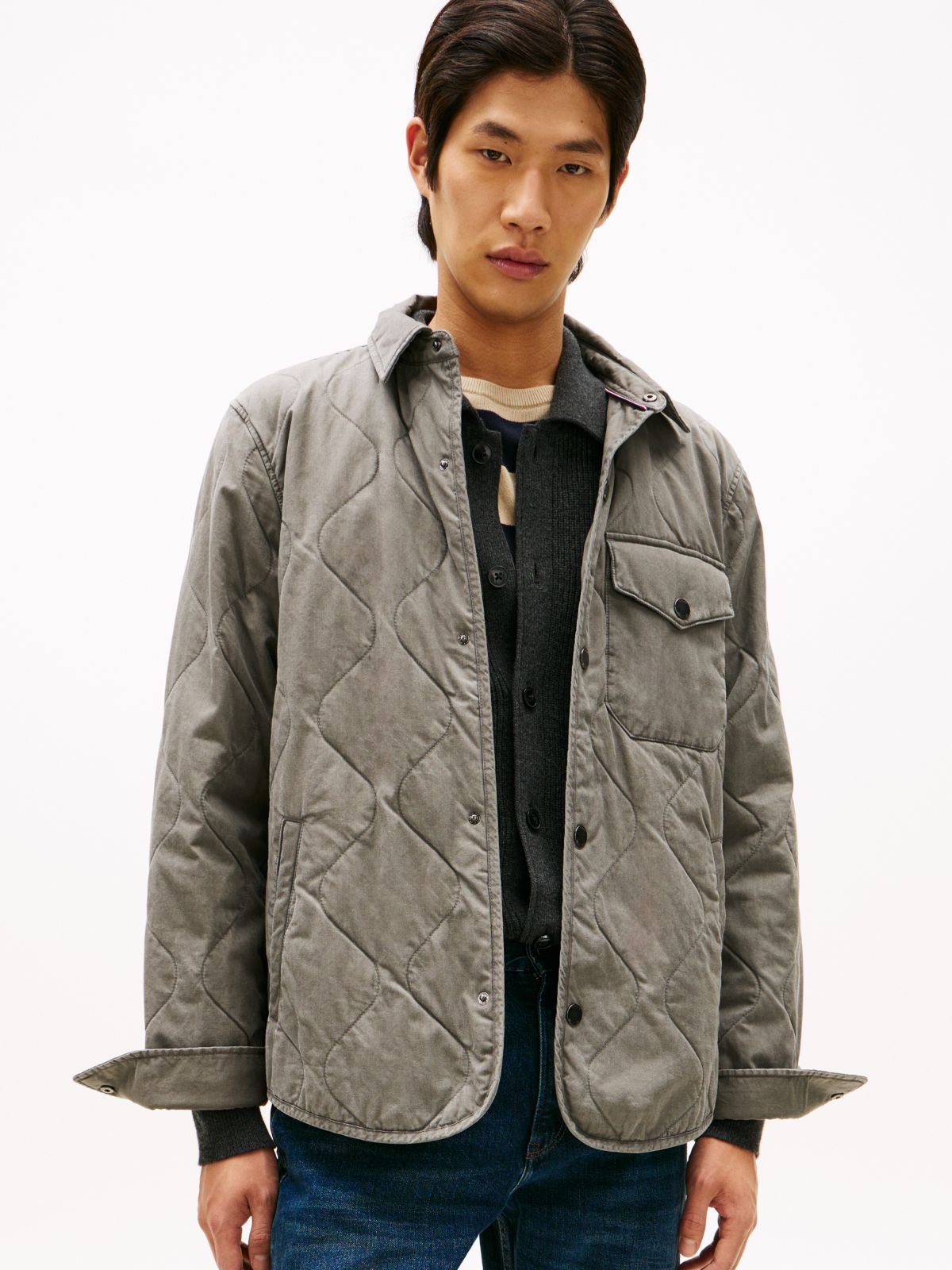 Garment-Dyed Lightweight Quilted Jacket — Shady Stone