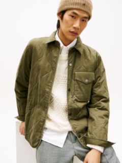 Garment-Dyed Lightweight Quilted Jacket — Army Green 2