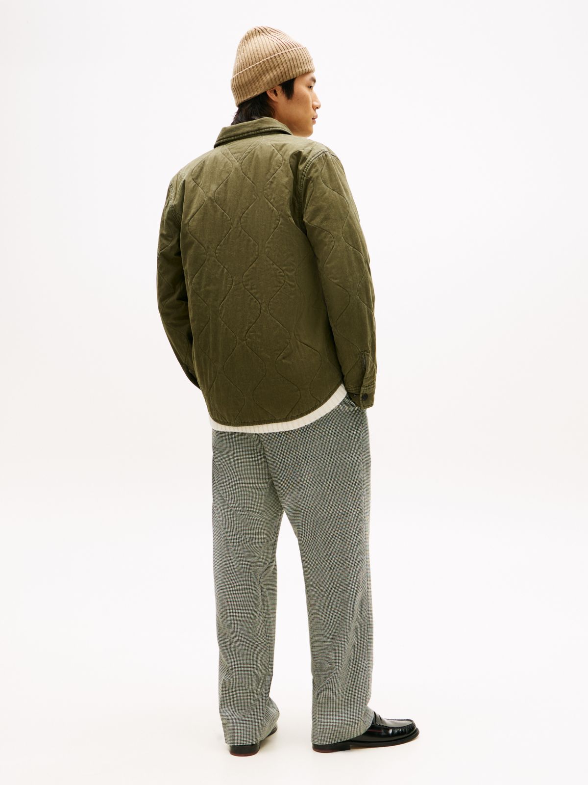 Garment-Dyed Lightweight Quilted Jacket — Army Green