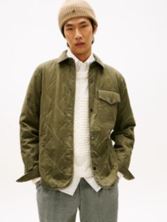Garment-Dyed Lightweight Quilted Jacket — Army Green 1