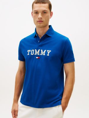 Regular Fit Monotype Tommy Logo Polo, Deep Indigo
