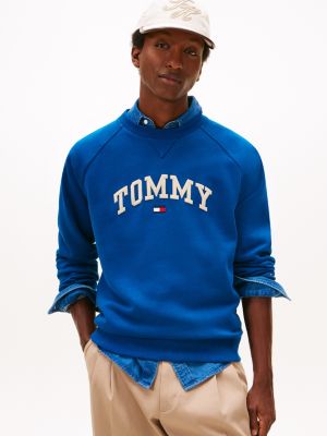 Varsity Tommy Logo Fleece Sweatshirt, Deep Indigo