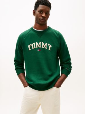 Varsity Tommy Logo Fleece Sweatshirt, Ornamental Green