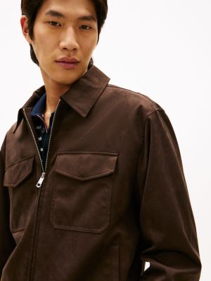 Faux Suede Zip Jacket | Tommy Hilfiger USA
