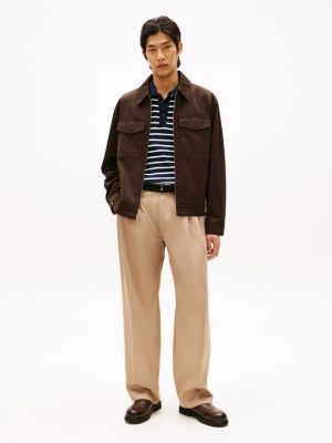 Faux Suede Zip Jacket | Tommy Hilfiger Canada