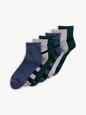 Athletic Quarter-Top Sock 6-Pack, Ornamental Green / Multi