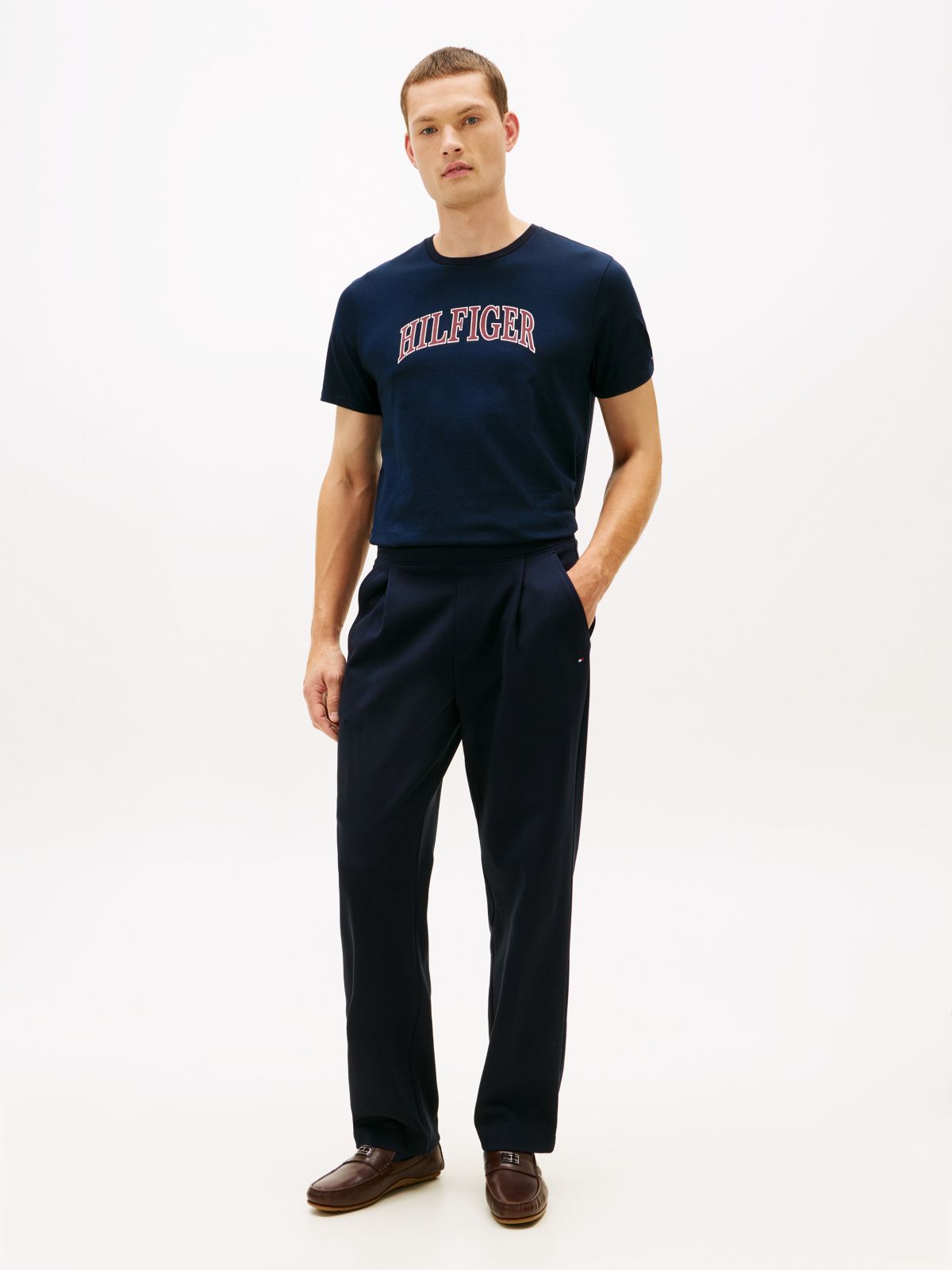 Hilfiger Arch Logo T-Shirt — Navy