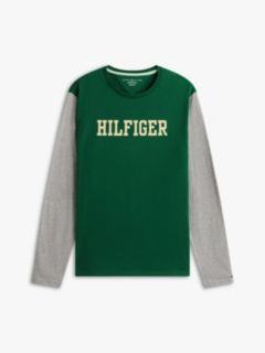 Long-Sleeve Colorblock Hilfiger T-Shirt — Ornamental Green 5