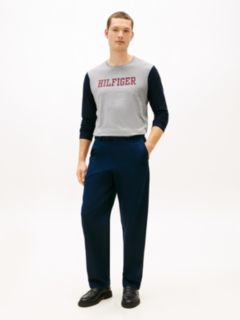 Long-Sleeve Colorblock Hilfiger T-Shirt — Grey Heather 3