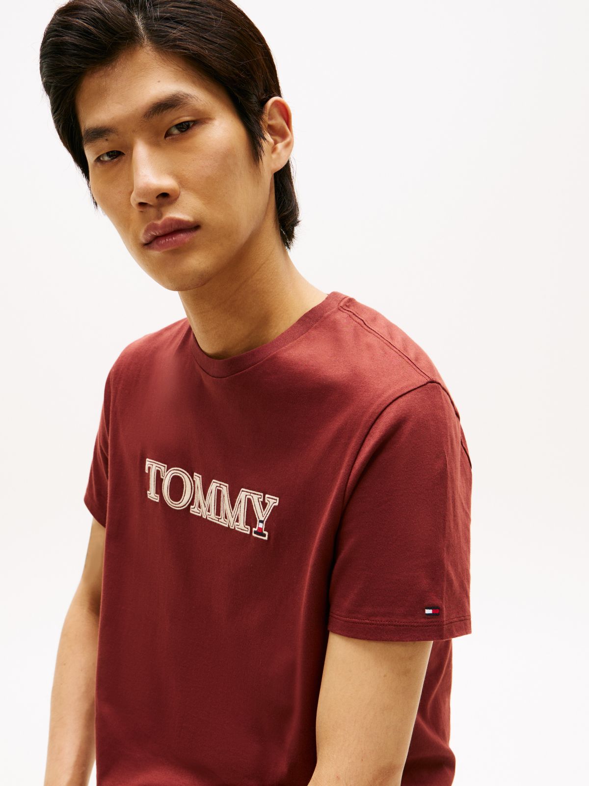 Tommy Graphic Logo T-Shirt — Carmine Rust