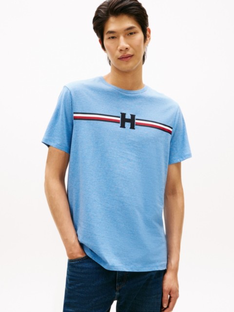 Мужские футболки Tommy Hilfiger Signature H Stripe T-Shirt