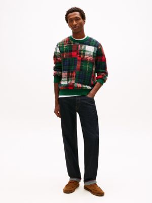 Allover Plaid Wool-Alpaca Sweater | Tommy Hilfiger