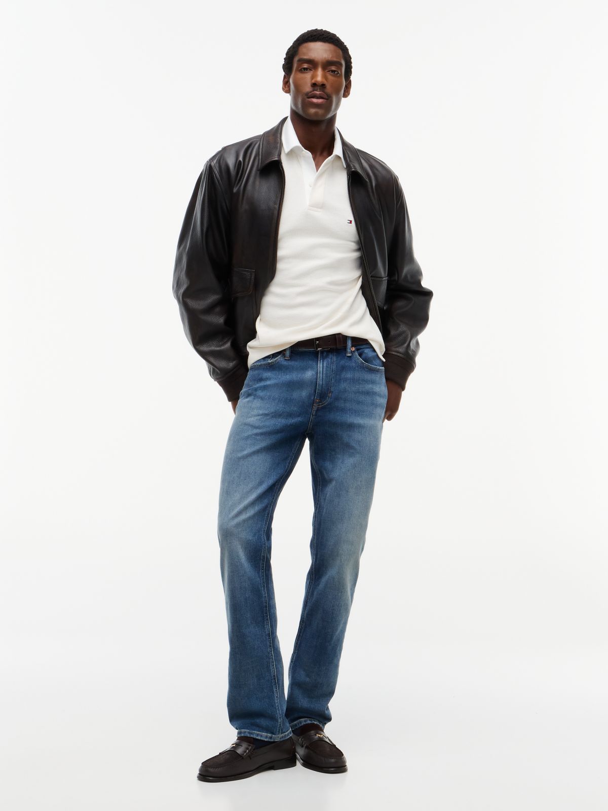 Straight Jean — Medium Dark Wash Denim