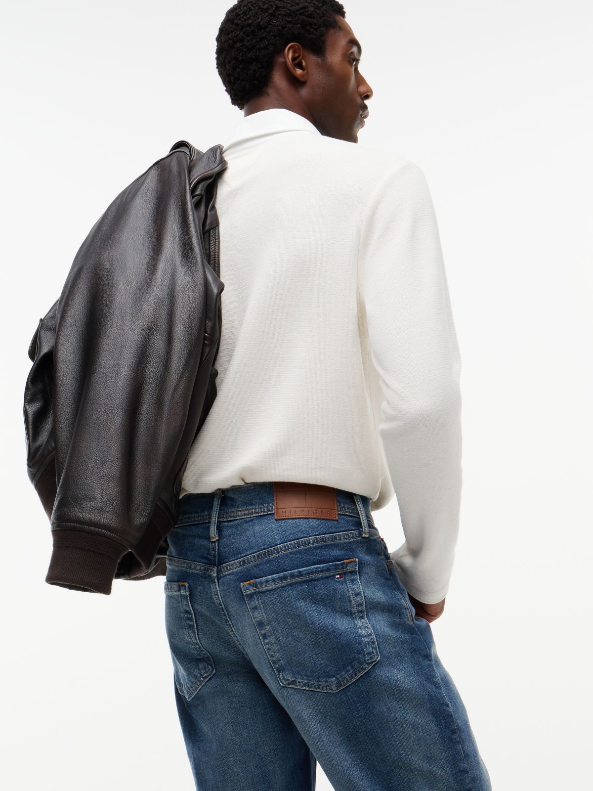 Straight Jean — Medium Dark Wash Denim