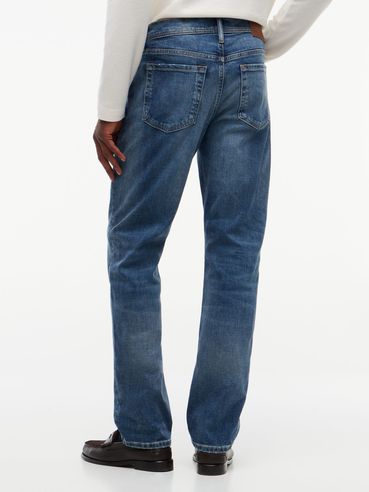 Straight Jean — Medium Dark Wash Denim