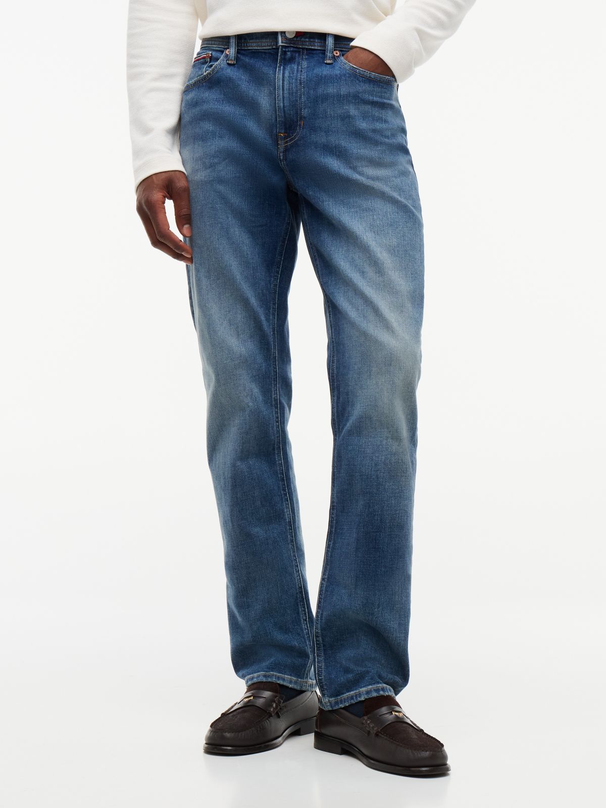Straight Jean — Medium Dark Wash Denim