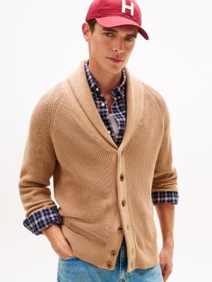 Shawl Collar Cardigan, Iconic Camel