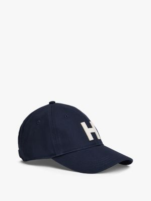 H Logo Patch Baseball Cap, Sky Captain