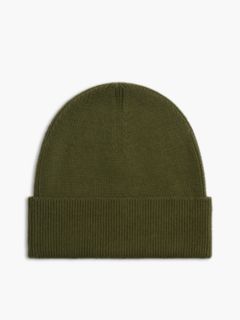 Monotype Patch Rib-Knit Beanie — Huntsman Green 2