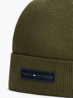 Monotype Patch Rib-Knit Beanie — Huntsman Green 3