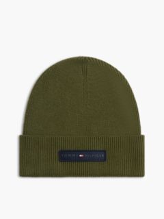 Monotype Patch Rib-Knit Beanie — Huntsman Green 1