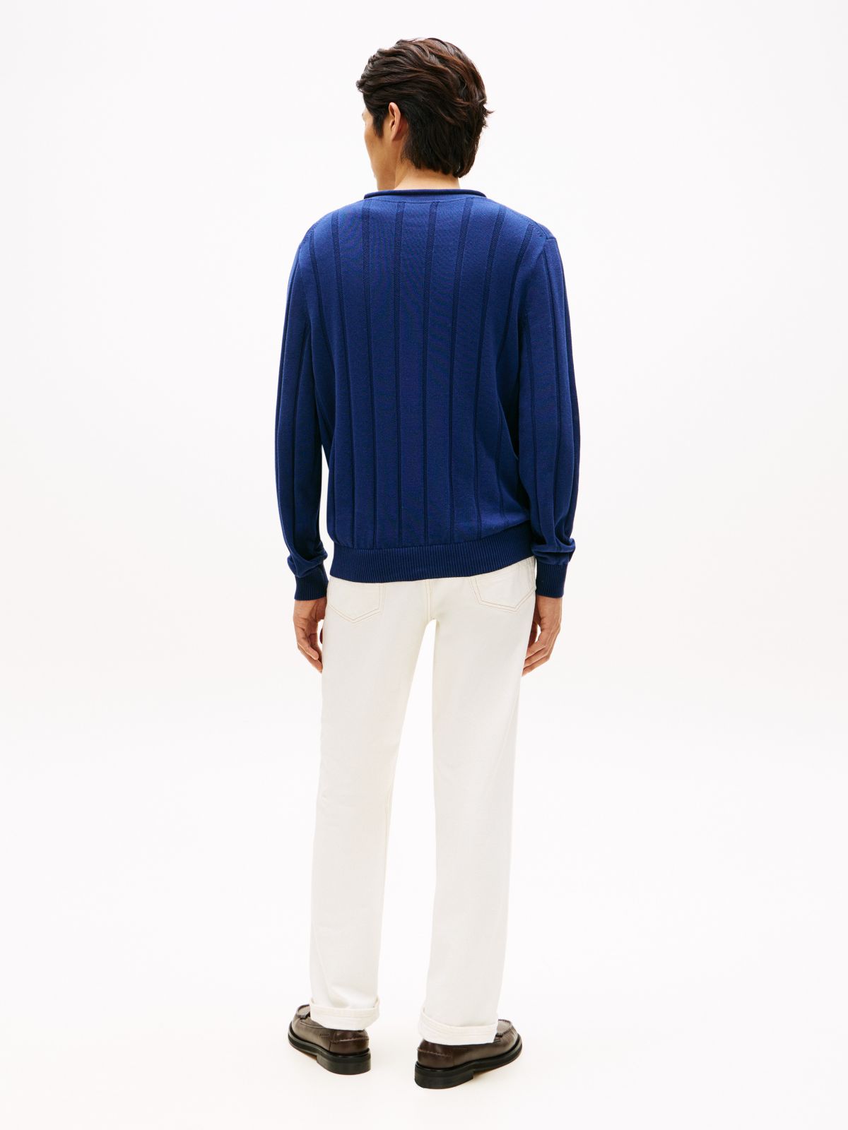 Relaxed Rollneck Sweater — Navy