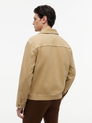 Garment-Dyed Denim Utility Zip Jacket | Tommy Hilfiger USA