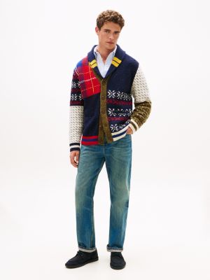 Archive Varsity Mix Wool-Blend Cardigan | Tommy Hilfiger