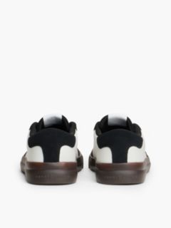 Suede & Leather Vulcanized Sneaker — Ecru 4