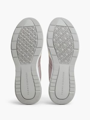 Мужские кроссовки Tommy Hilfiger Suede Mix Runner, цвет: Кремовый / Серый — фото 5