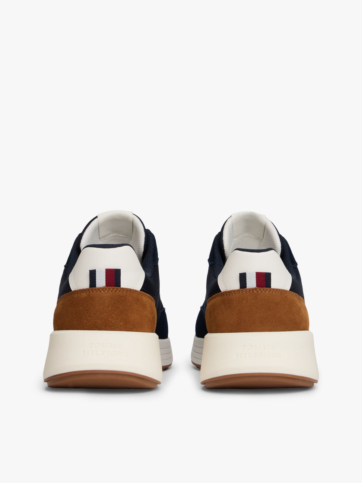 Suede Mix Runner Sneaker — Navy/Highland Khaki