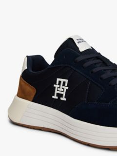 Suede Mix Runner Sneaker — Navy/Highland Khaki 6