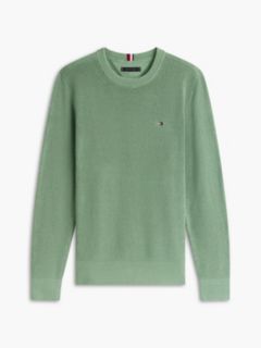 Mixed-Knit Crewneck Sweater — Dusty Meadow 5