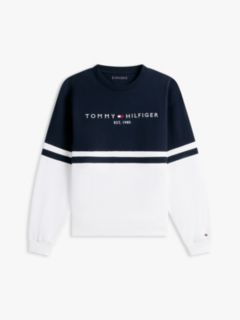 Tommy Logo Colorblock Sweatshirt — Navy 5