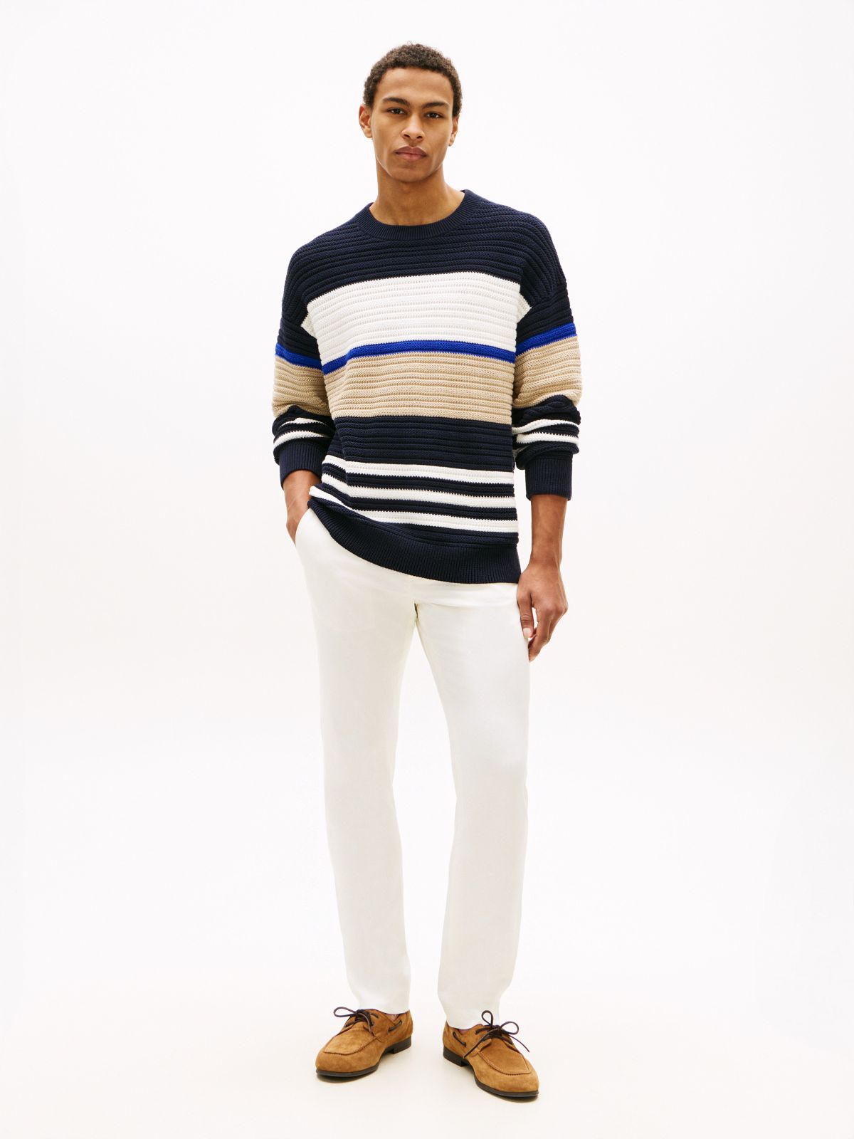 Colorblock Sweater — Navy/Multi Colorblock